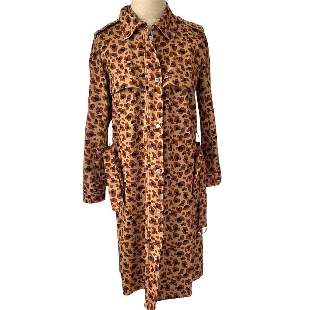 Scotch & Soda RARE Women's Leopard Trench Coat XS